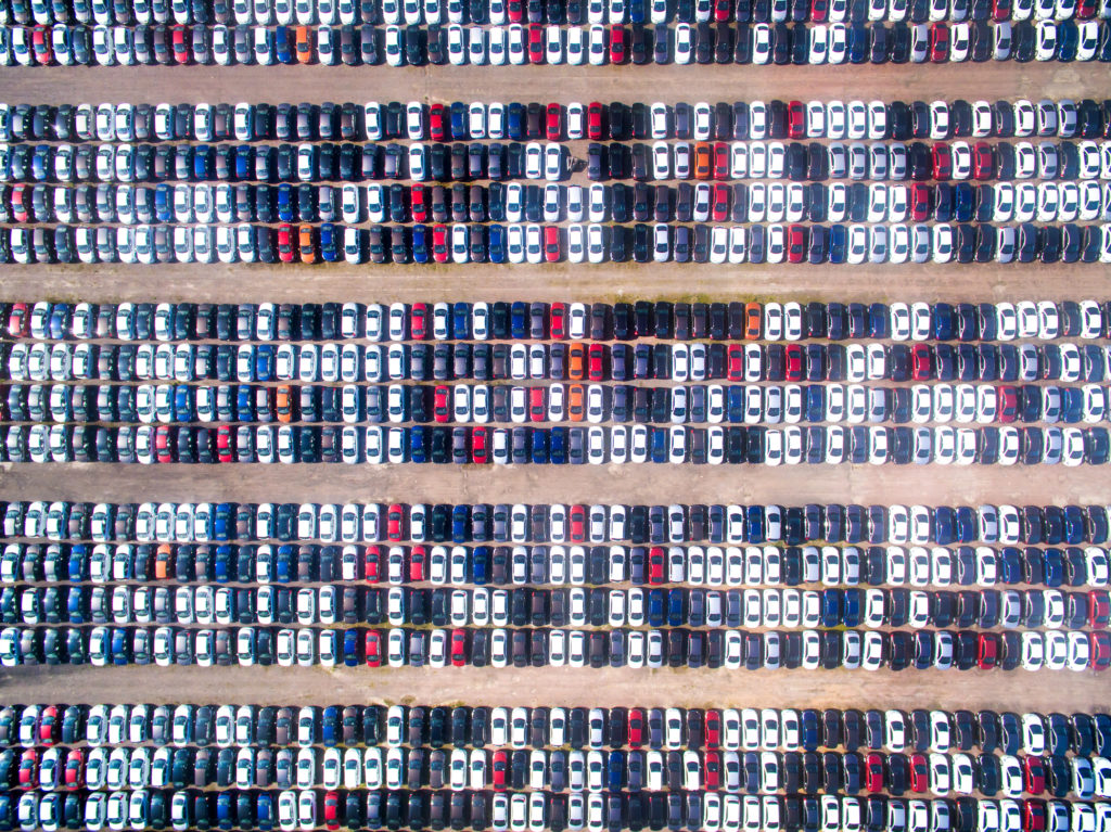 Aerial,View,Of,The,Parking,At,The,Motor,Works