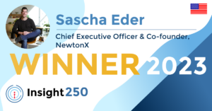 Sascha Eder, Insight250 award winner