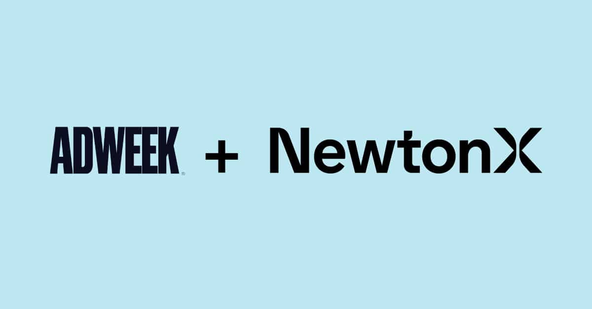 ADWEEK and NewtonX logo lockup