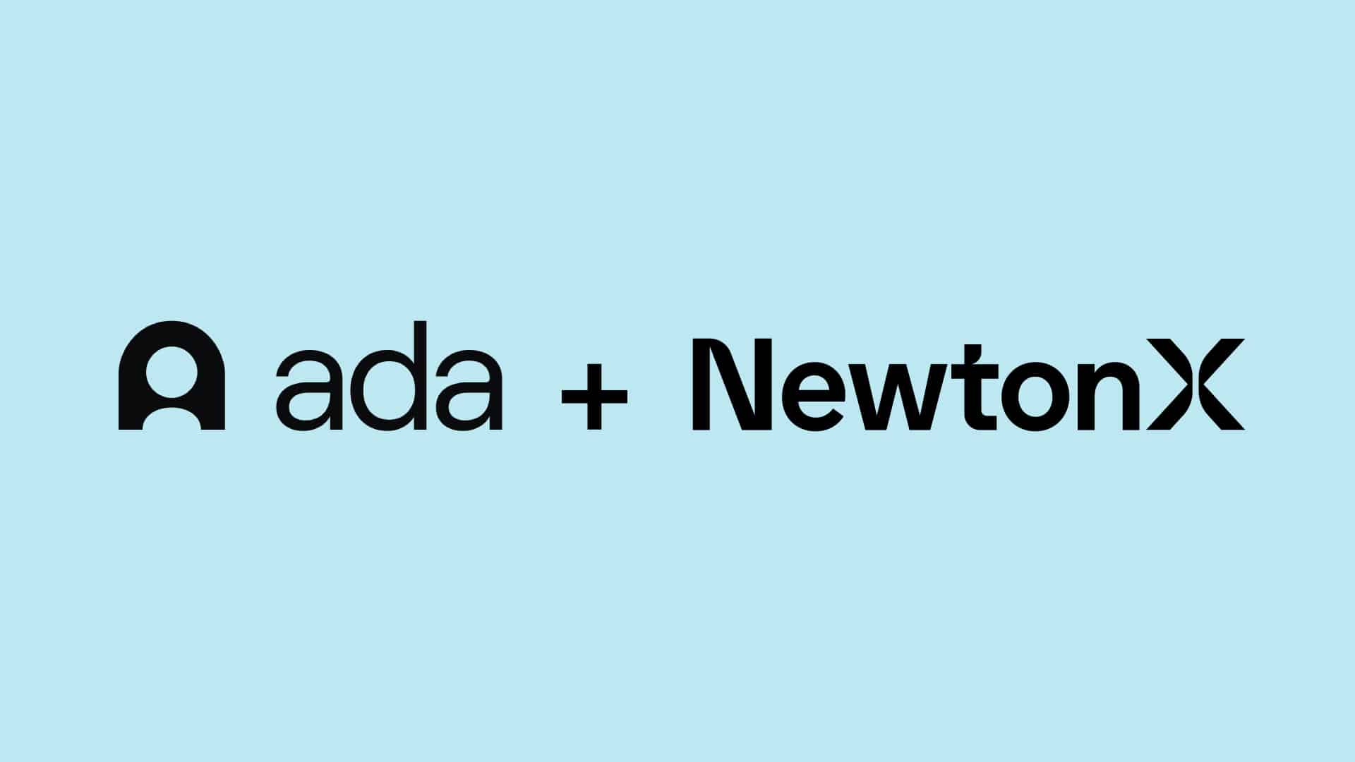 ada + NewtonX logo lockup